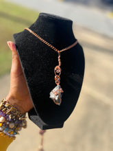 Load image into Gallery viewer, Rhodonite Copper Wrapped Charm
