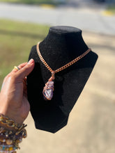 Load image into Gallery viewer, Amethyst Crystal Wrapped Charm
