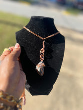 Load image into Gallery viewer, Rhodonite Copper Wrapped Charm
