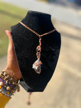 Load image into Gallery viewer, Rhodonite Copper Wrapped Charm

