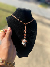 Load image into Gallery viewer, Rhodonite Copper Wrapped Charm
