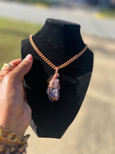 Load image into Gallery viewer, Amethyst Crystal Wrapped Charm
